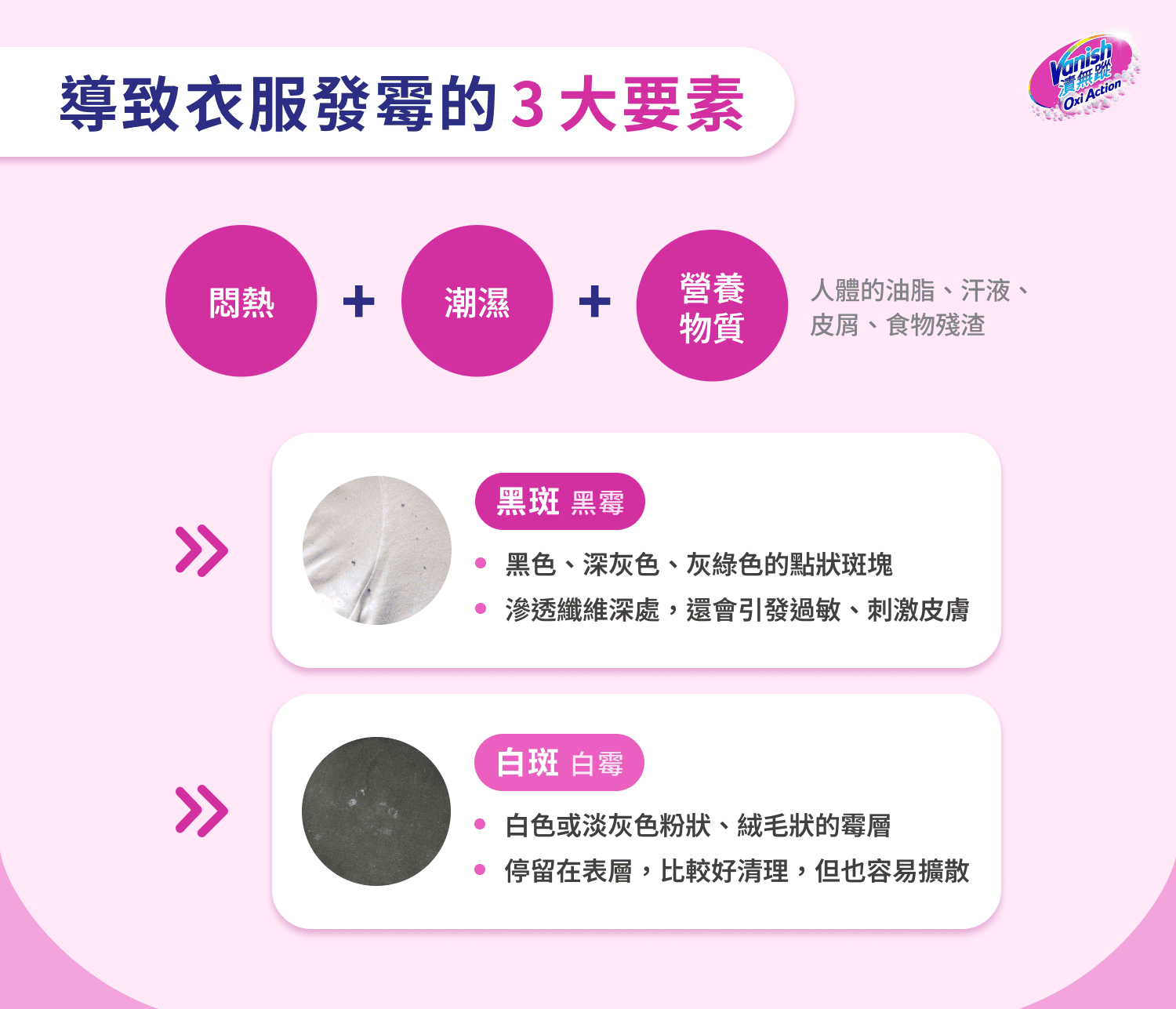 導致衣服發霉的 3 大要素